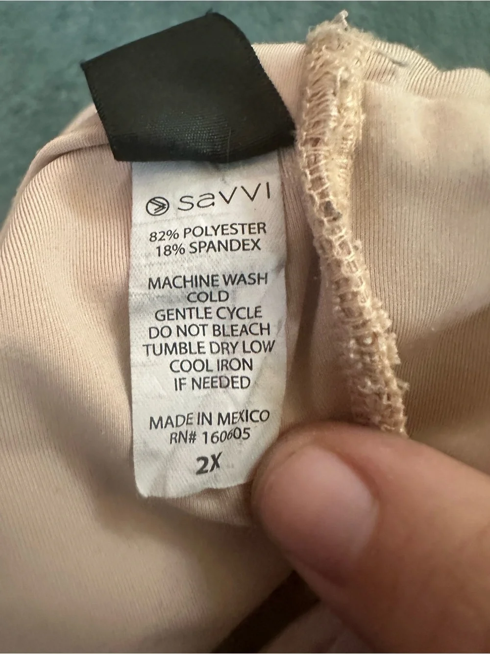 Savvi Julia Bra 2X Blush Pink Ruched Racerback Longline Sports Bra